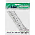 InLine Power strip, white, 6-fold, 6x Schutzkontakt, 1,5m supply cable, with child safety