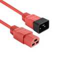 ACT Netsnoer C20 - C21 IEC60320 rood 1 m