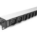 1U Aluminum PDU, rackmountable, 8 x C13, 2 x C19 16A, 230VAC, 50/60Hz, IEC C20 plug